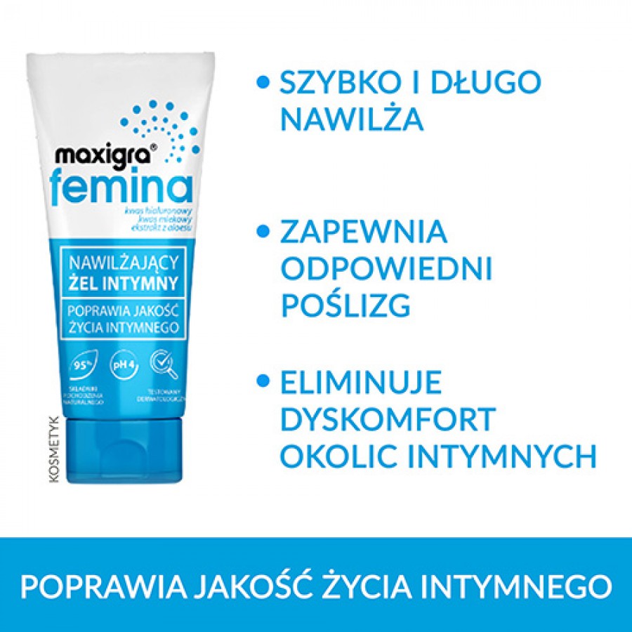 Zdjęcie produktu - 2 MAXIGRA FEMINA Nawilżający żel intymny, 75ml