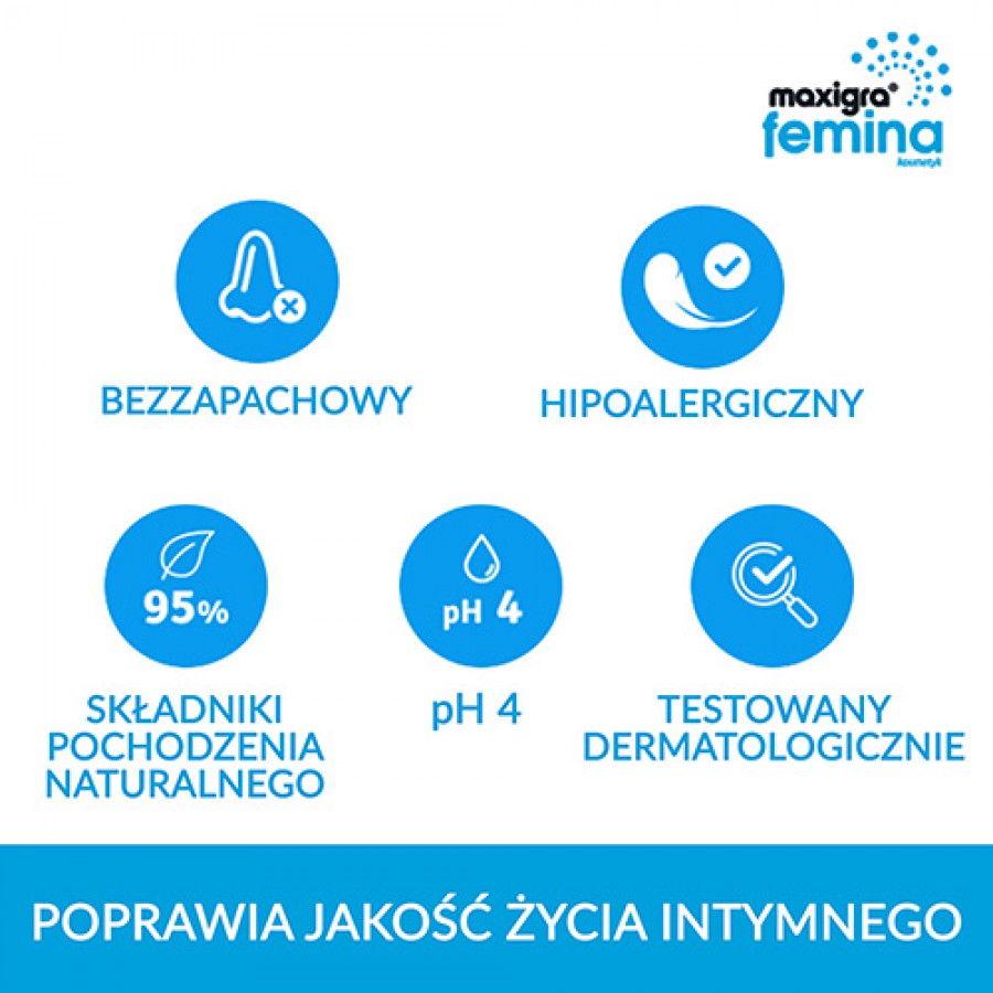 Zdjęcie produktu - 4 MAXIGRA FEMINA Nawilżający żel intymny, 75ml