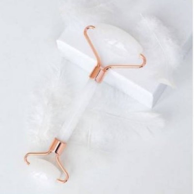 Zdjęcie produktu - 0 FLUFF Roller do masażu twarzy BIAŁY JADEIT 