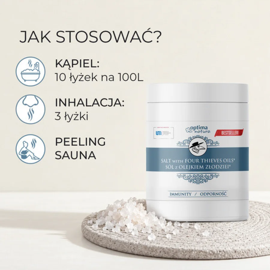 #3 – OPTIMA NATURA S&oacute;l z Olejkiem Złodziei &reg; jodowo-bromowa, 1kg