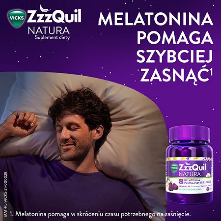 Zdjęcie produktu - 2 Vicks ZzzQuil Natura, 30 żelek