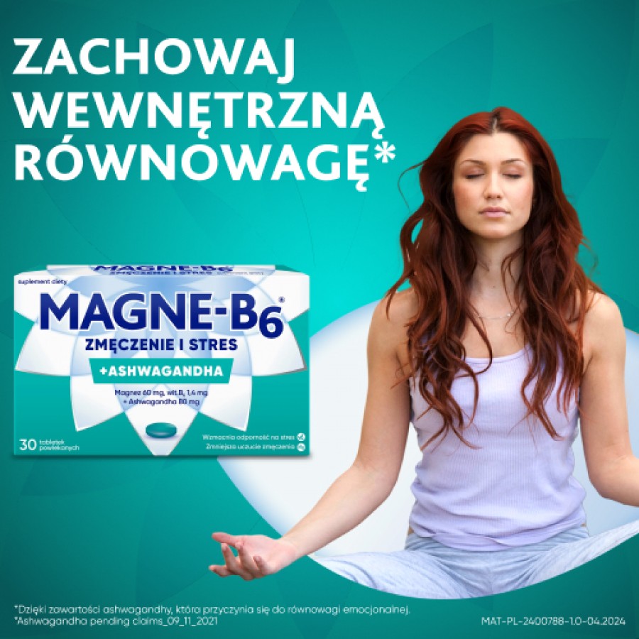 Miniaturka artykułu - #0 Magne-B6 Zmęczenie i Stres, 30 tabletek