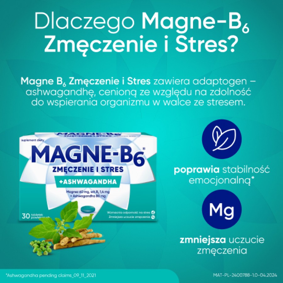 Zdjęcie produktu - 2 Magne-B6 Zmęczenie i Stres, 30 tabletek