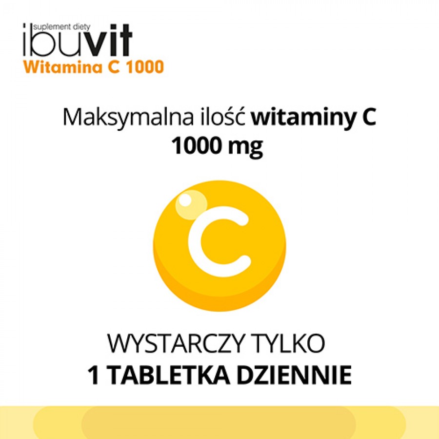 Zdjęcie produktu - 2 Ibuvit Witamina C 1000, 30 tabl.