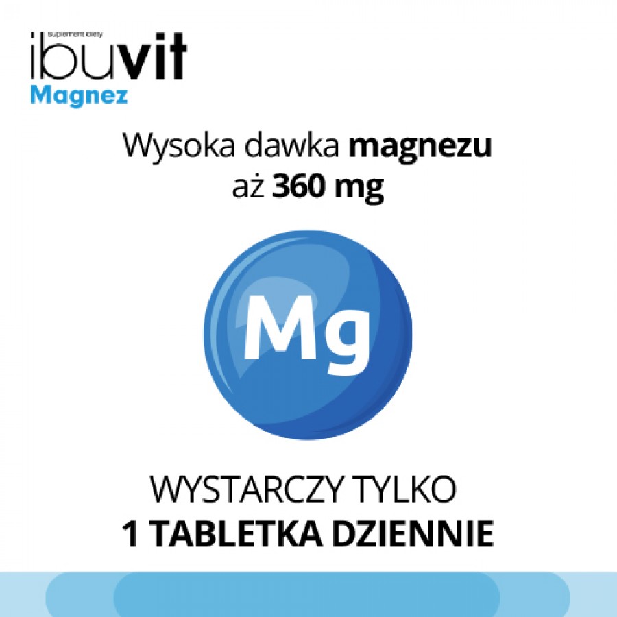 Zdjęcie produktu - 2 Ibuvit Magnez, 30 tabl.