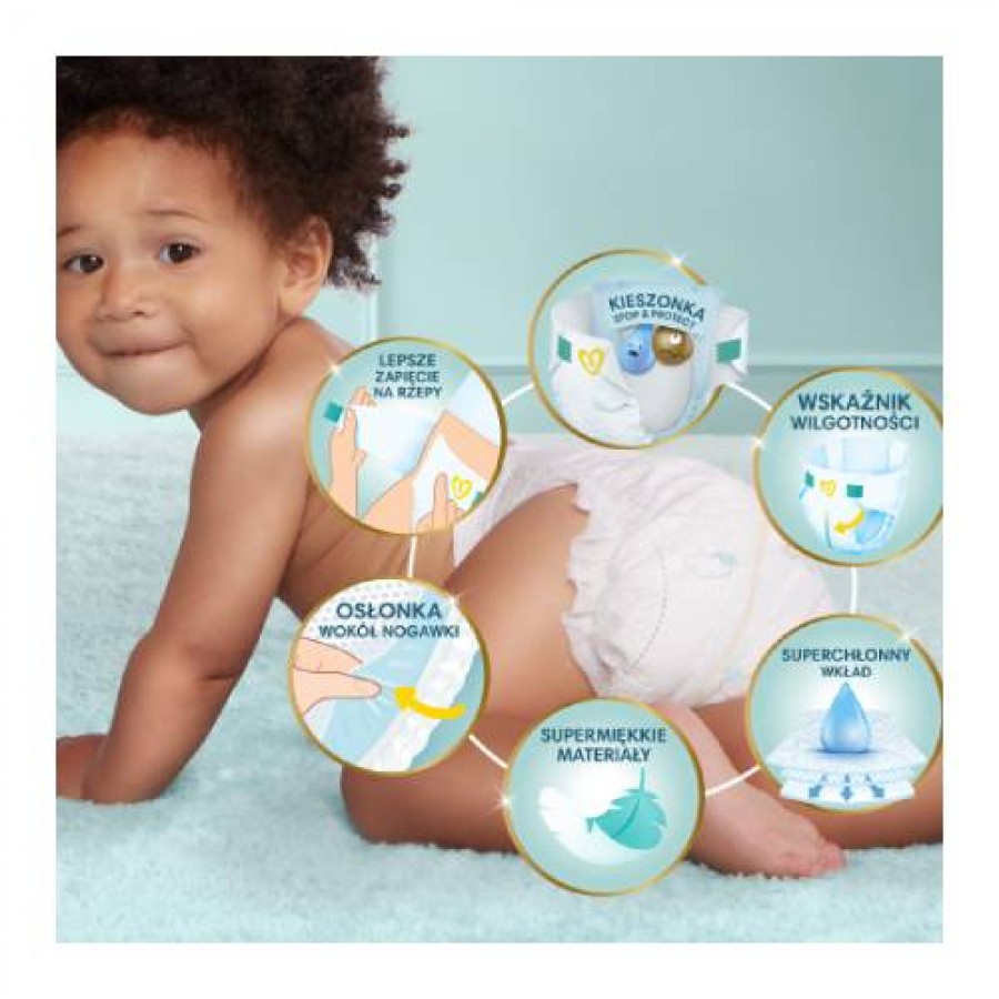 Miniaturka artykułu - #1 Pampers Premium Care Pieluszki dla dzieci rozmiar 5, 88 szt.