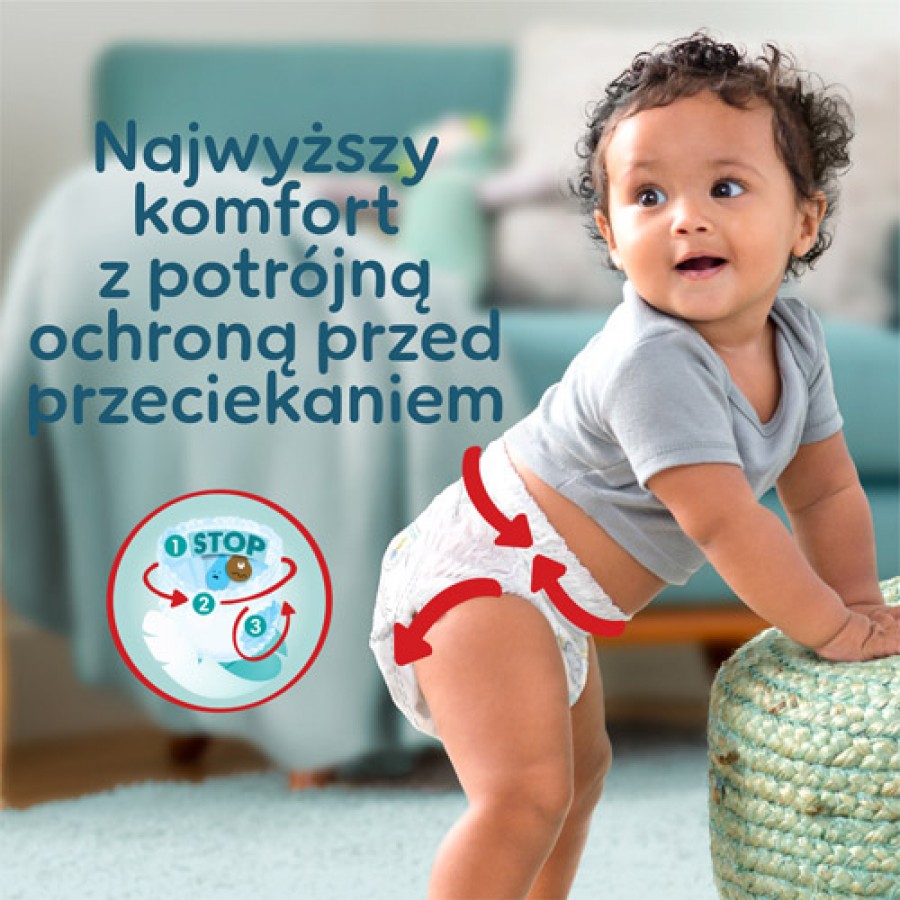 Zdjęcie produktu - 4 Pampers Premium Care Pants 3 Pieluchomajtki 6-11kg, 48 szt.