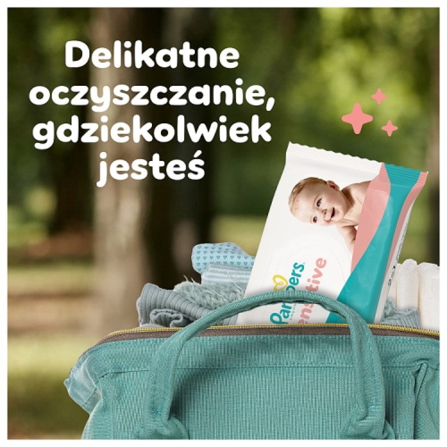 Zdjęcie produktu - 4 Pampers Sensitive Chusteczki nawilżane, 12x52szt. (łącznie 624 szt)