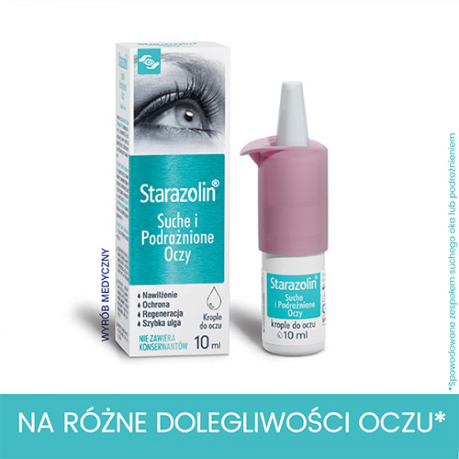 Miniaturka artykułu - #0 Starazolin Suche i Podrażnione Oczy krople do oczu, 10ml