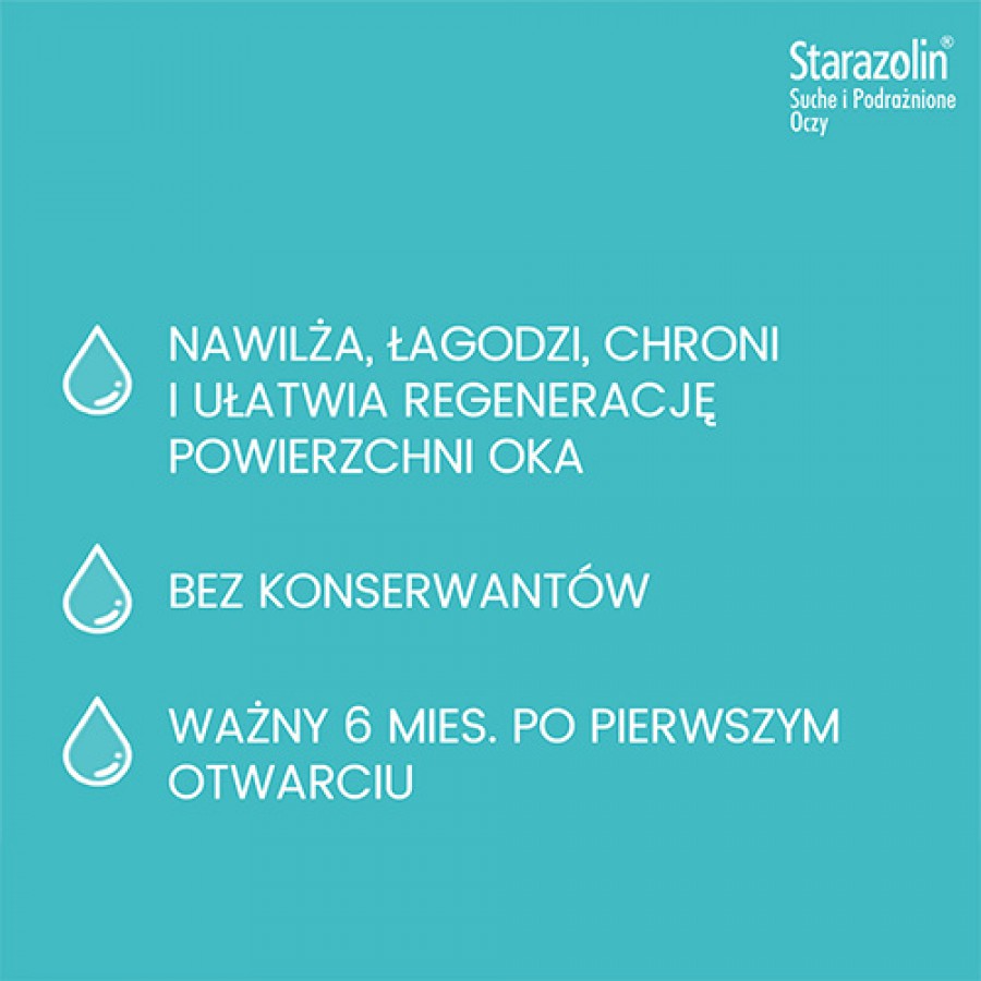 Miniaturka artykułu - #1 Starazolin Suche i Podrażnione Oczy krople do oczu, 10ml