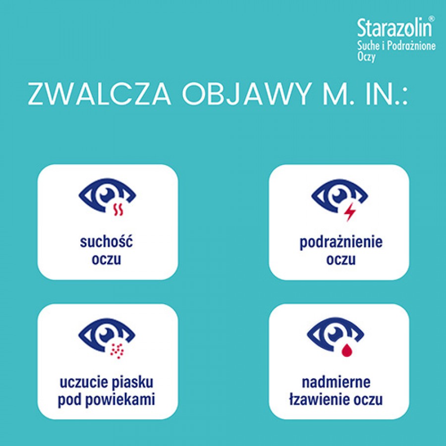 Zdjęcie produktu - 2 Starazolin Suche i Podrażnione Oczy krople do oczu, 10ml