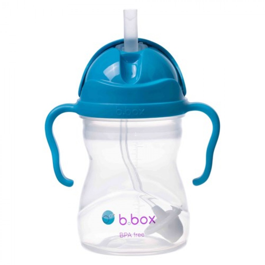 Zdjęcie produktu - 0 B.BOX Bidon ze słomką kobaltowy, 240ml