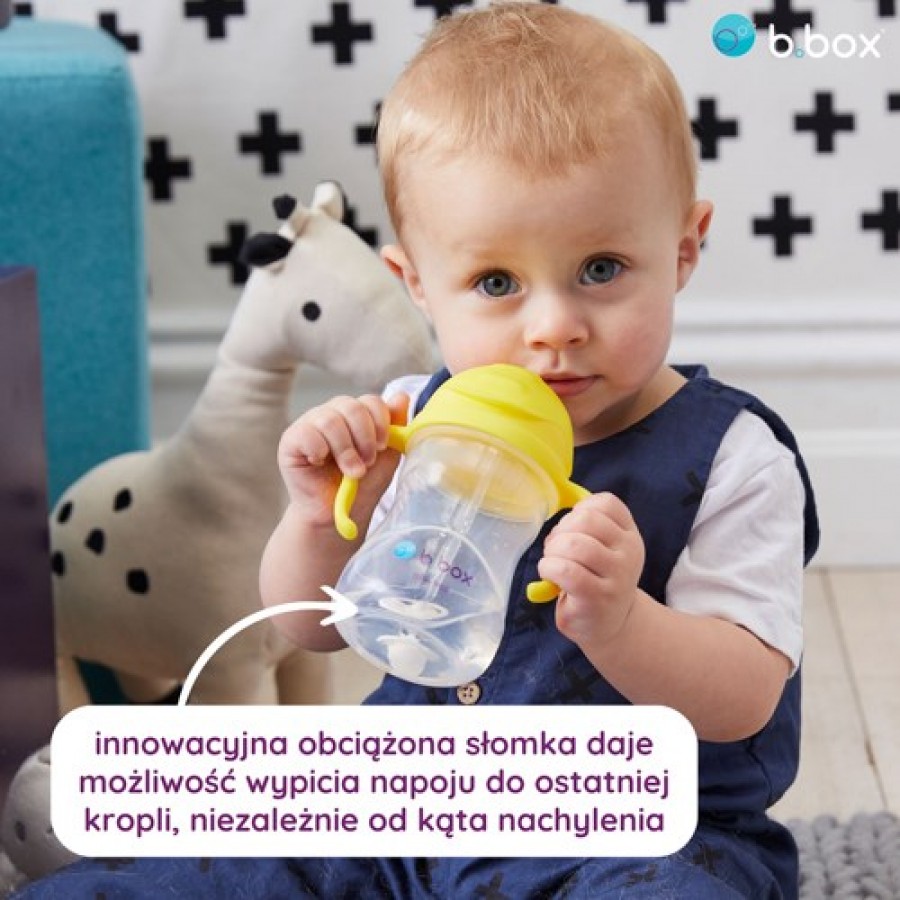Zdjęcie produktu - 3 B.BOX Bidon ze słomką kobaltowy, 240ml