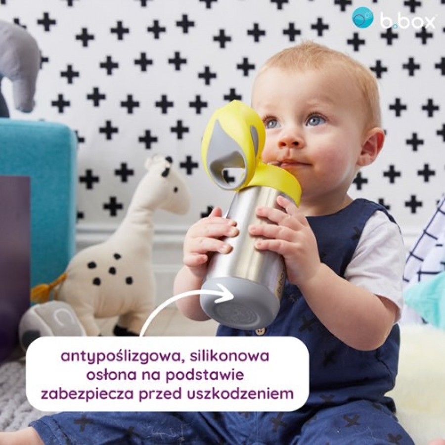 Zdjęcie produktu - 2 B.BOX Termobutelka ze słomką Blue Slate, 350ml