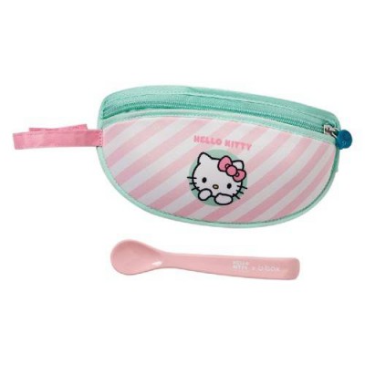 Miniaturka artykułu - #0 B.BOX Podr&oacute;żny śliniak w saszetce - Hello Kitty - miętowy