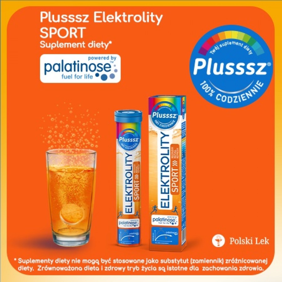 Miniaturka artykułu - #0 Plusssz Elektrolity Sport 100% complex, 24tabl.mus.
