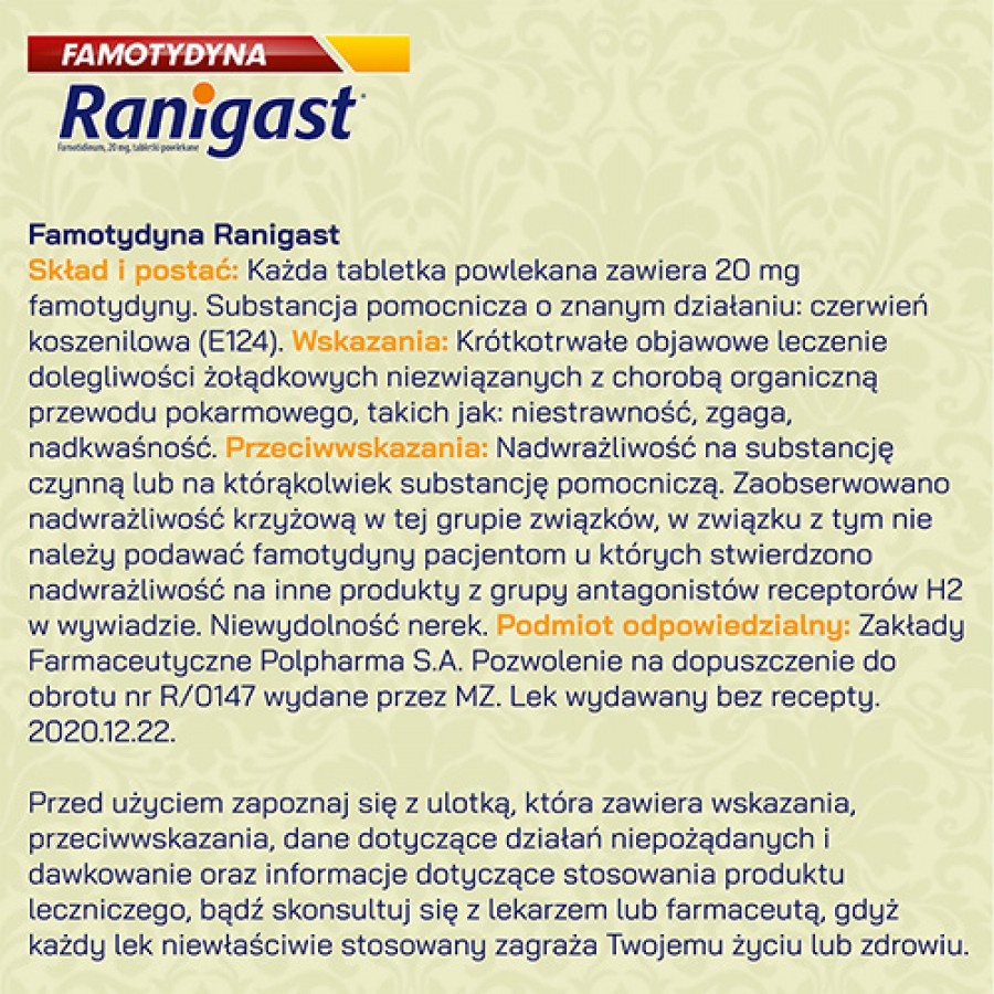 Zdjęcie produktu - 7 Ranigast S-O-S Mleczko, 200 ml