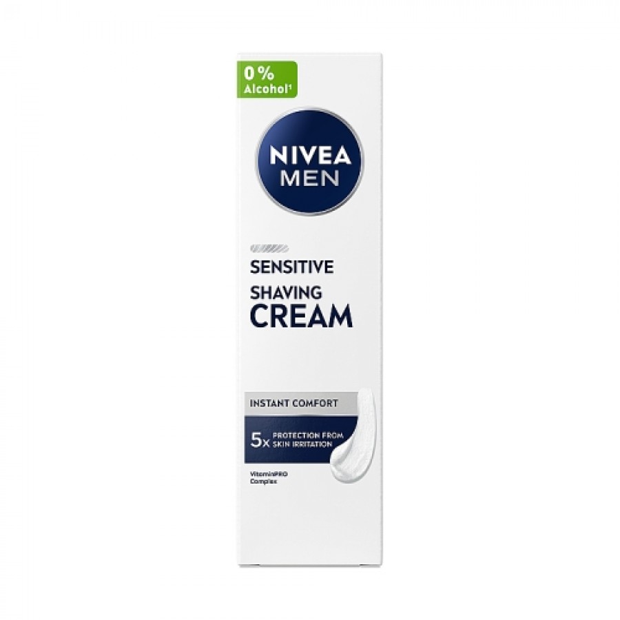 Miniaturka artykułu - #0 Nivea Men Sensitive Łagodzący krem do golenia, 100 ml