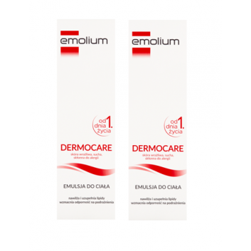 Miniaturka artykułu - #0 Emolium Dermocare Emulsja do ciała, 2 x 400 ml