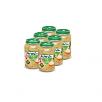 Miniaturka artykułu - #0 ZESTAW 6 x BoboVita Risotto z rybą i warzywami, 190g