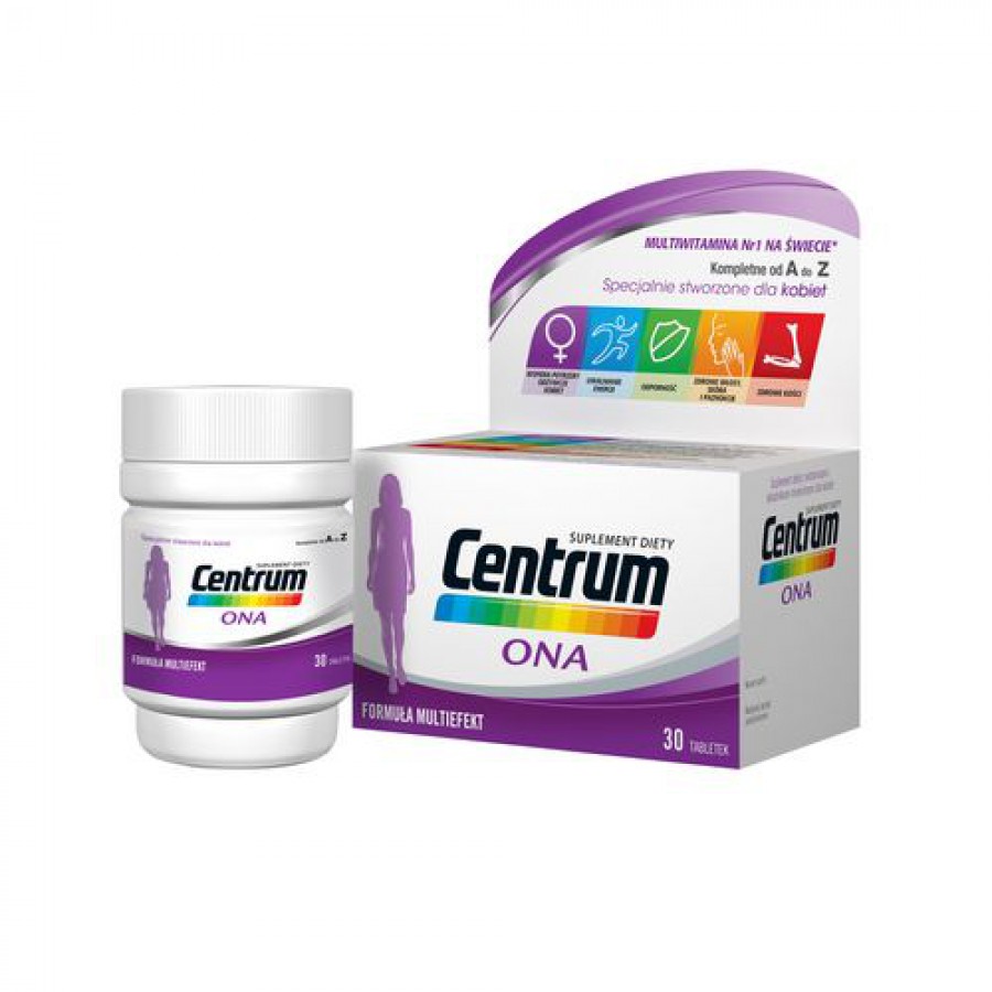 Zdjęcie produktu - 0 Zestaw CENTRUM ONA, 2+1 (90 tabletek)