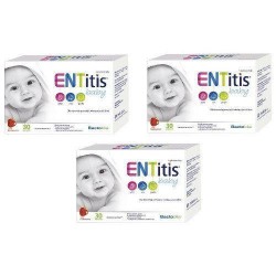 Zdjęcie produktu - #0 Zestaw ENTitis Baby proszek o smaku truskawkowym, 3x30sasz.