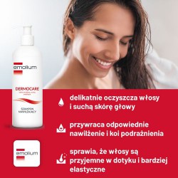 Zdjęcie produktu - #1 Emolium Dermocare Nawilżający szampon do wrażliwej, suchej i swędzącej sk&oacute;ry głowy, 400 ml