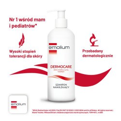 Zdjęcie produktu - #3 Emolium Dermocare Nawilżający szampon do wrażliwej, suchej i swędzącej sk&oacute;ry głowy, 400 ml