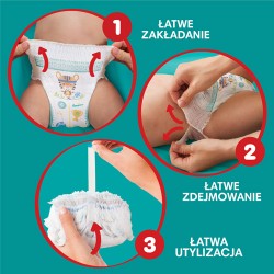 Zdjęcie produktu - #1 Pampers Pants - pieluchomajtki jednorazowe dla dzieci rozmiar 5 (12&ndash;17 kg), 96 szt.