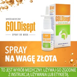 Zdjęcie produktu - #0 GOLDISEPT spray do nosa, 20ml 