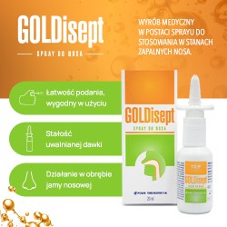 Zdjęcie produktu - #1 GOLDISEPT spray do nosa, 20ml 