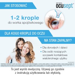 Zdjęcie produktu - #2 OCUSEPT krople do oczu hamujące stan zapalny i regenerujące spoj&oacute;wkę oka, 10 ml