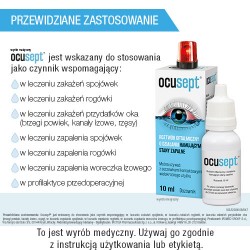 Zdjęcie produktu - #3 OCUSEPT krople do oczu hamujące stan zapalny i regenerujące spoj&oacute;wkę oka, 10 ml