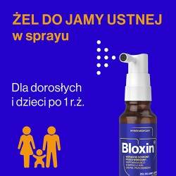 Zdjęcie produktu - #0 Bloxin Żel do jamy ustnej w sprayu, 20ml