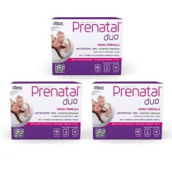 Zdjęcie produktu - #0 Zestaw 3x Prenatal DUO, 60 kaps. żelatynowych + 30 kaps. twardych - suplement diety dla kobiet w ciąży