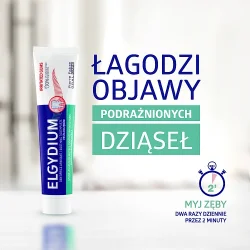 Miniaturka artykułu - #1 ELGYDIUM Na podrażnione dziąsła pasta do zęb&oacute;w, 75 ml