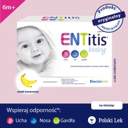 Zdjęcie produktu - #0 Entitis Baby smak bananowy, 30 saszetek 