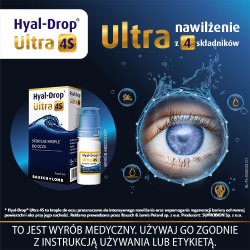 Zdjęcie produktu - #0 Hyal Drop Ultra 4S Nawilżające krople do oczu z hialuronianem sodu, 10 ml