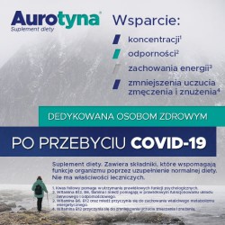 Zdjęcie produktu - #1 Aurotyna Dedykowana osobom zdrowym po przebyciu COVID-19 suplement diety, 30kaps. 