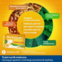 Zdjęcie produktu - #2 VERBASCON GARDŁO MED, 24 pastylki do ssania