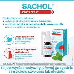 Zdjęcie produktu - #3 Sachol Fast Effect Aerozol do stosowania w jamie ustnej, 20ml