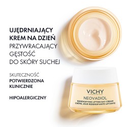 Zdjęcie produktu - #0 VICHY NEOVADIOL PERI-MENOPAUSE Ujędrniający krem na dzień przywracający gęstość - sk&oacute;ra sucha, 50ml