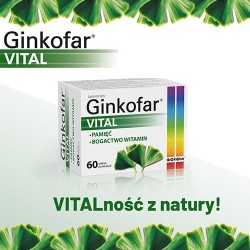 Zdjęcie produktu - #0 GINKOFAR VITAL, 60 tabletek powlekanych