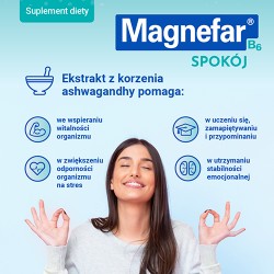 Zdjęcie produktu - #1 MAGNEFAR B6 Spok&oacute;j, 30 tabletek powlekanych