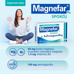 Zdjęcie produktu - #2 MAGNEFAR B6 Spok&oacute;j, 30 tabletek powlekanych