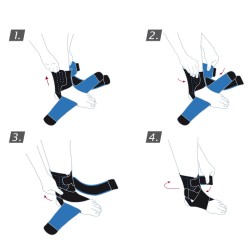 Zdjęcie produktu - #2 Actimove Sports Edition Stabilizator stawu skokowego z elastycznym pasem do owijania, rozm. S