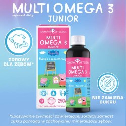 Zdjęcie produktu - #4 DOMOWA APTECZKA Tran Multiomega 3 Junior owoce tropikalne, 250ml