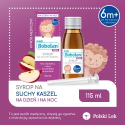 Zdjęcie produktu - #0 Bobolen Syrop na kaszel suchy od 1 r.ż., 115ml