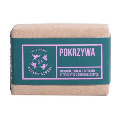 Zdjęcie produktu - #0 CZTERY SZPAKI (4szpaki) Mydło pokrzywa z olejkami eterycznymi z drzew iglastych, 110g
