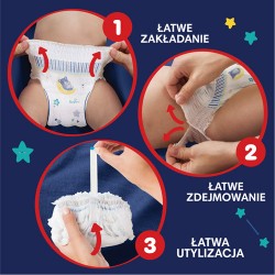 Zdjęcie produktu - #12 Pampers Night Pants Pieluchomajtki na noc dla dzieci 6 13-19kg, 19 szt.